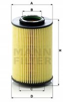 Mann-Filter HU 822/5 x Filtr oleju