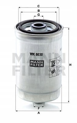 Mann-Filter HU 822/5 x Filtr oleju