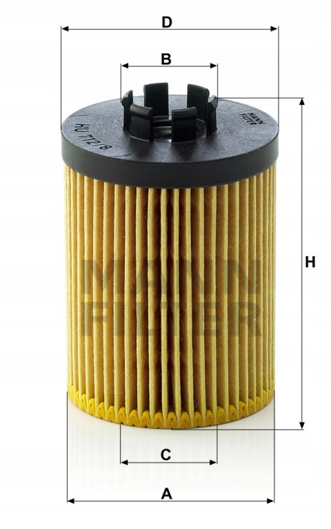 Mann-Filter HU 712/8 x Filtr oleju