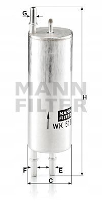 Mann-Filter HU 715/5 x Filtr oleju