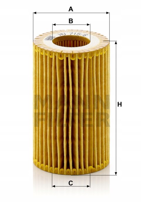Mann-Filter HU 715/6 x Filtr oleju