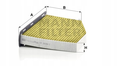 Mann-Filter FP 2939/1 Filtr, wentylacja przestrzeni pasażerskiej