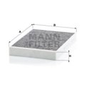 Mann-Filter CUK 34 003 Filtr, wentylacja przestrzeni pasażerskiej