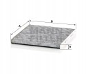 Mann-Filter CUK 2336 Filtr, wentylacja przestrzeni pasażerskiej