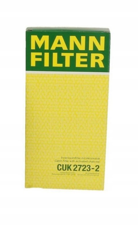 Mann-Filter CUK 2723-2 Filtr, wentylacja przestrzeni pasażerskiej