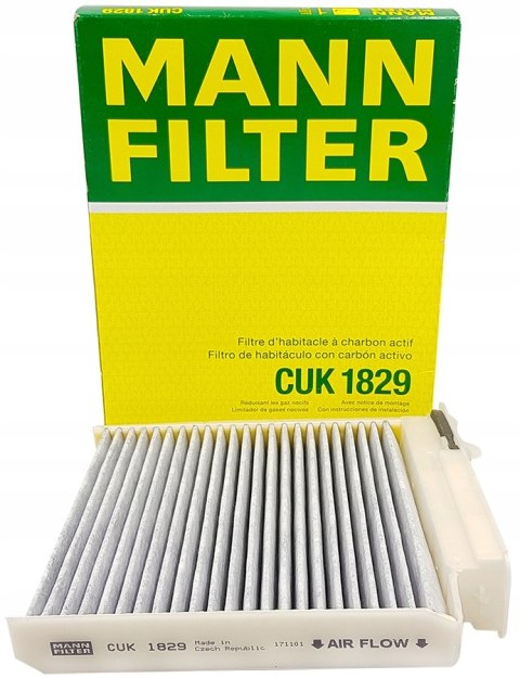 Mann-Filter CUK 1829 Filtr, wentylacja przestrzeni pasażerskiej