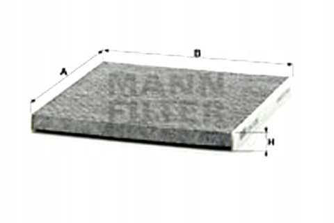 Mann-Filter CUK 2226 Filtr, wentylacja przestrzeni pasażerskiej
