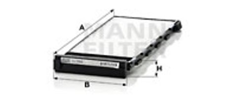 Filtr kabinowy MANN-FILTER CU 2808-2