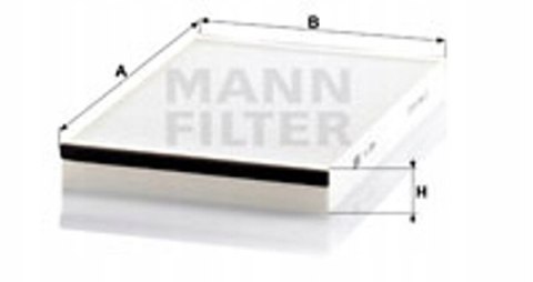 Filtr kabinowy MANN-FILTER CU 3054