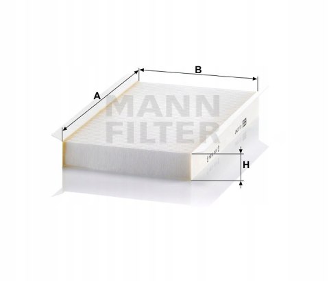 Mann-Filter CU 2747 Filtr, wentylacja przestrzeni pasażerskiej