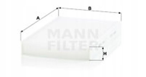 Mann-Filter CU 2940 Filtr, wentylacja przestrzeni pasażerskiej