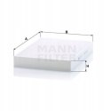 Mann-Filter CU 34 003 Filtr, wentylacja przestrzeni pasażerskiej