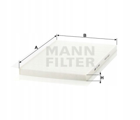 Mann-Filter CU 3562 Filtr, wentylacja przestrzeni pasażerskiej