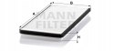 Mann-Filter CU 4150 Filtr, wentylacja przestrzeni pasażerskiej