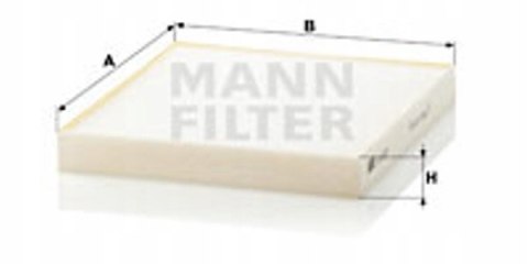 Mann-Filter CU 2227 Filtr, wentylacja przestrzeni pasażerskiej