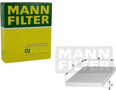 Mann-Filter CU 2232/1 Filtr, wentylacja przestrzeni pasażerskiej