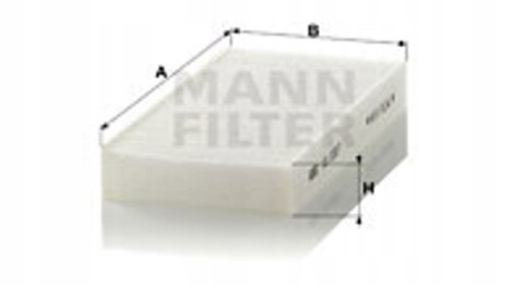 Mann-Filter CU 2327-2 Filtr, wentylacja przestrzeni pasażerskiej
