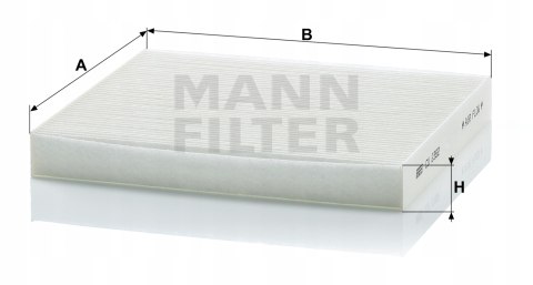 Mann-Filter CU 2362 Filtr, wentylacja przestrzeni pasażerskiej