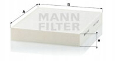 Mann-Filter CU 2442 Filtr, wentylacja przestrzeni pasażerskiej