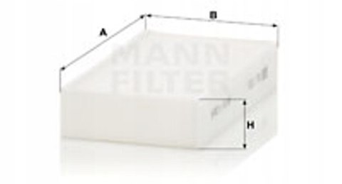 Mann-Filter CU 1721-2 Filtr, wentylacja przestrzeni pasażerskiej