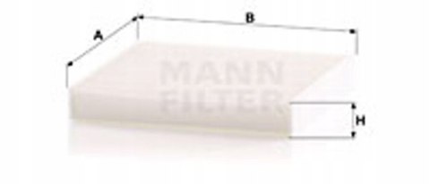Mann-Filter CU 1919 Filtr, wentylacja przestrzeni pasażerskiej