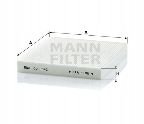 Mann-Filter CU 2043 Filtr, wentylacja przestrzeni pasażerskiej