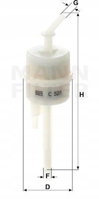 Mann-Filter C 52/1 Filtr, odpowietrzenie (zbiornika paliwa)