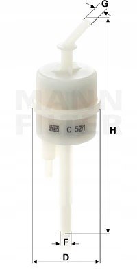 Mann-Filter C 52/1 Filtr, odpowietrzenie (zbiornika paliwa)