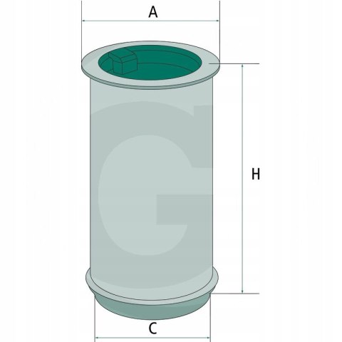 Mann-Filter C 716 x Filtr, odpowietrzenie komory korbowej