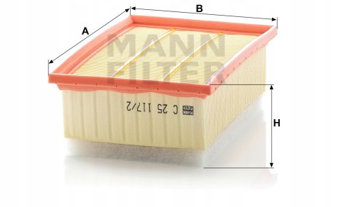 Mann-Filter C 25 117/2 Filtr powietrza