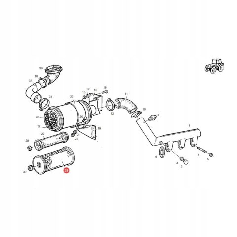 Mann-Filter C 17 225/3 Filtr powietrza