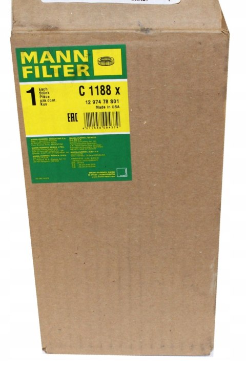 Mann-Filter C 1188 x Filtr powietrza