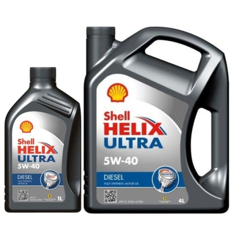 SHELL HELIX ULTRA DIESEL 5W-40 5L - ZESTAW 4+1L