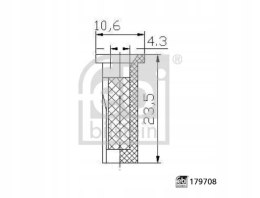 Febi Bilstein 179708 Filtr mocznikowy