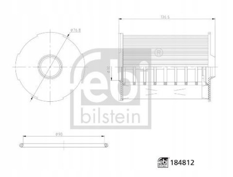 Febi Bilstein 184812 Filtr oleju