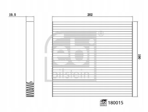 Filtr kabiny FEBI BILSTEIN 180015