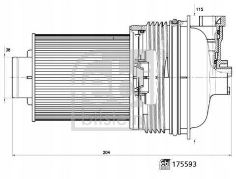 Febi Bilstein 175593 Filtr paliwa