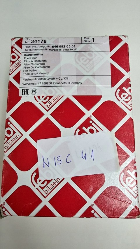 Febi Bilstein 34178 Filtr paliwa