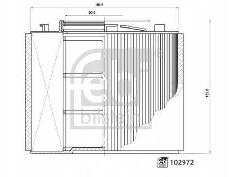 Febi Bilstein 102972 Filtr powietrza