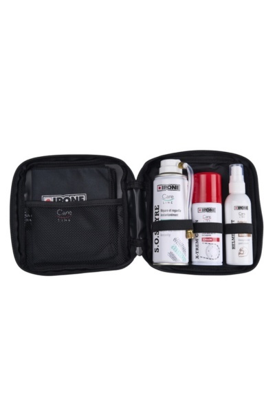 IPONE ROAD TRIP KIT - ZESTAW PODRÓŻNY (SOS TYRE+X-TREM ROAD+HELMET OUT) (CARELINE)