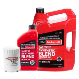 MOTORCRAFT 5W-20 5,67L + FILTR OLEJU FL-500S - zestaw olejowy FORD LINCOLN MERCURY