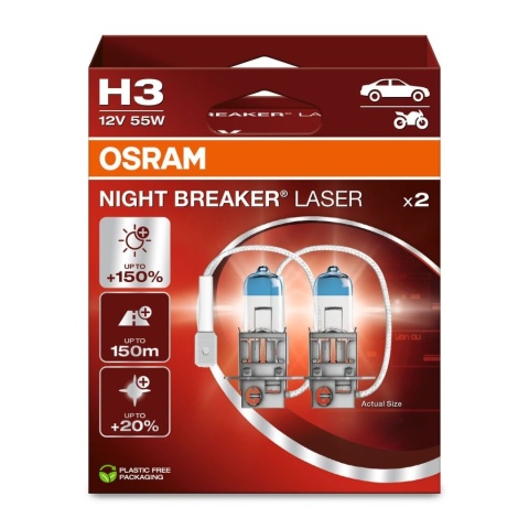 OSRAM NIGHT BREAKER LASER 150 H3 2 SZT