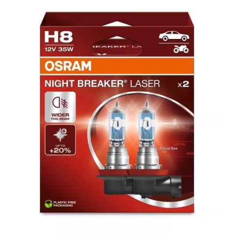 OSRAM NIGHT BREAKER LASER 150 ŻARÓWKI H8 2SZT