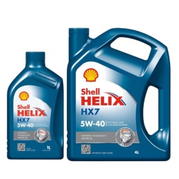 SHELL HELIX HX7 5W-40 5L - ZESTAW 4+1L