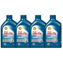 SHELL HELIX HX7 ECT 5W-40 4L - ZESTAW 4 X 1L