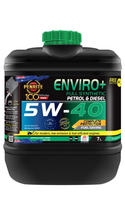 PENRITE ENVIRO+ 5W-40 7L - Full Synthetic