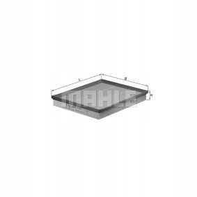 MAHLE LX 876 - filtr powietrza