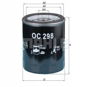 MAHLE OC 298 - filtr oleju