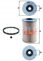 MAHLE KX 204D - filtr paliwa
