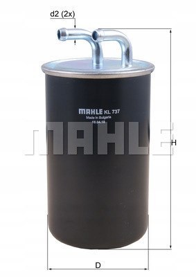 MAHLE KL 737 - filtr paliwa